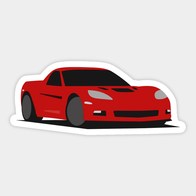 2007 C6 Corvette Sticker by TheArchitectsGarage